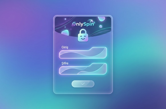 OnlySpin giriş ekranı ve kullanıcı dostu erişim paneli tasarımı