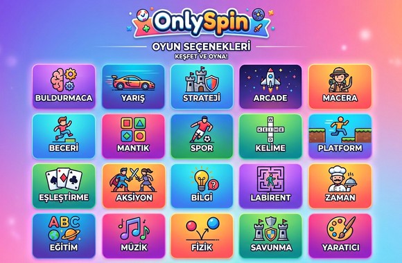 OnlySpin platformundaki farklı oyun türleri ve çeşitlilik ekran görüntüsü